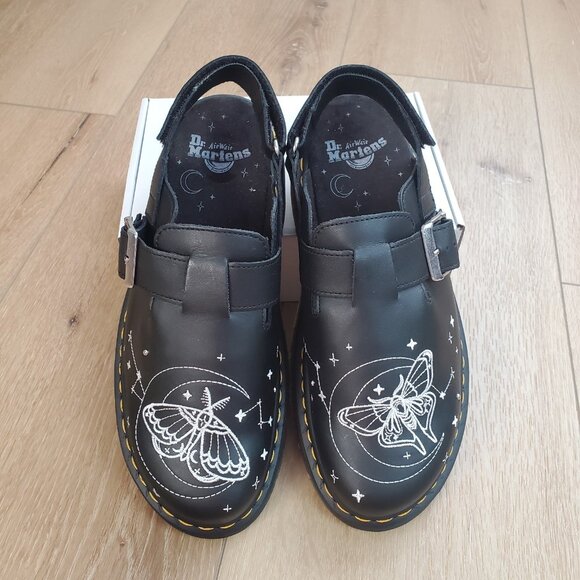 Dr. Martens JORGE II CELESTIAL MOTH Embroidered Mules Chic Grunge Mens Size 10 - Picture 5 of 8